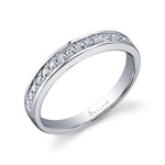 Modern Diamond Wedding Band