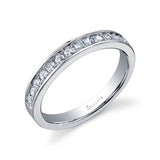 Modern Diamond Wedding Band