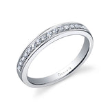 Modern Diamond Wedding Band