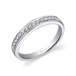 Modern Diamond Wedding Band