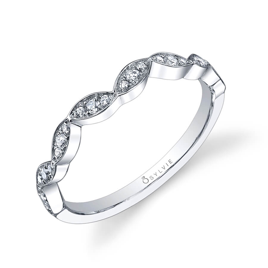 Vintage Marquise Shaped Wedding Band