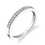 Modern Diamond Wedding Band