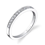 Modern Diamond Wedding Band