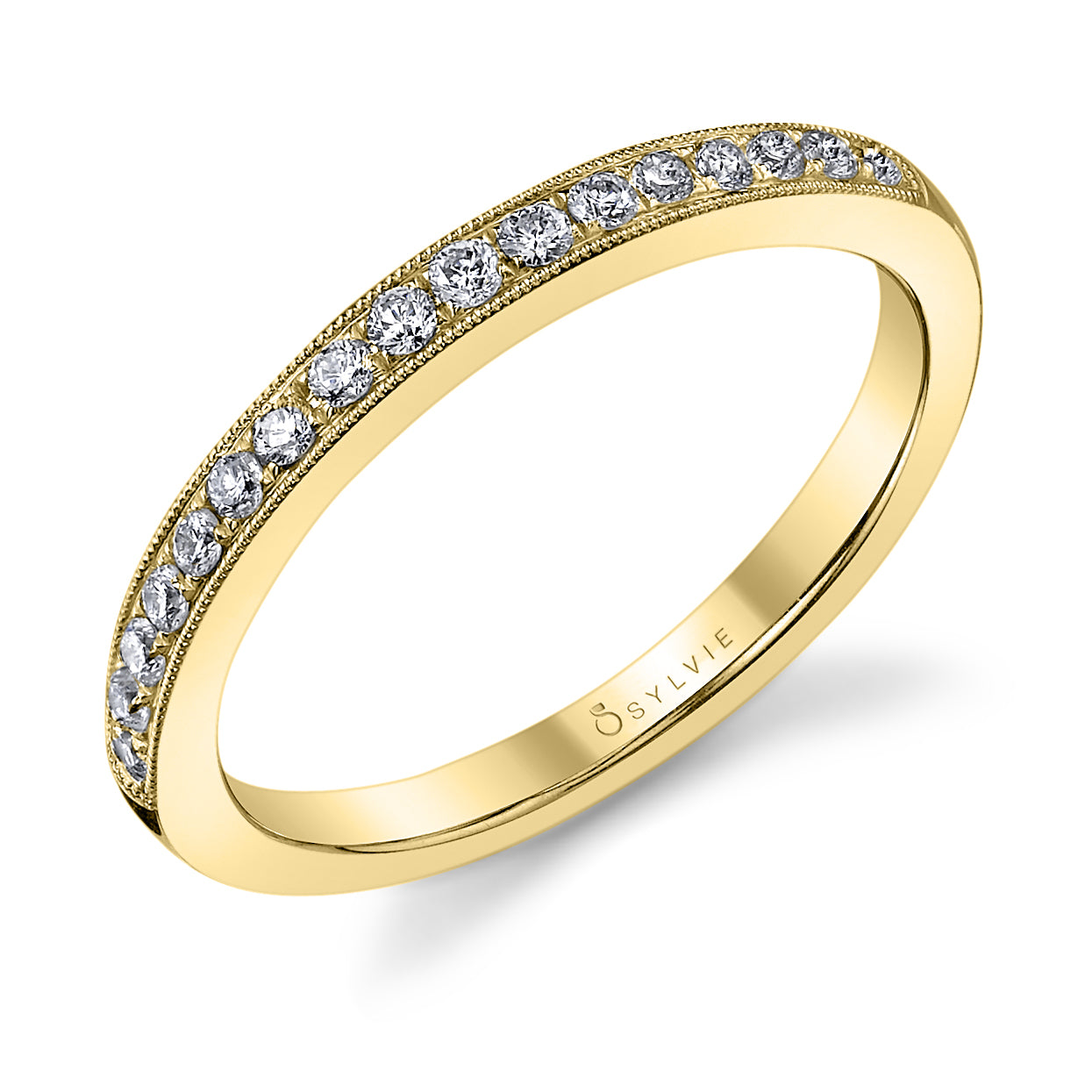 Classic Wedding Band with Milgrain Accents