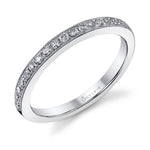 Classic Wedding Band with Milgrain Accents