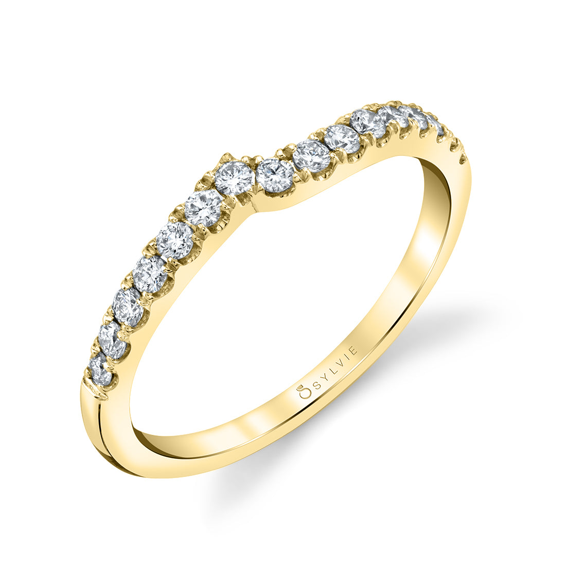 Erika - Curved Wedding Band