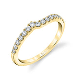 Erika - Curved Wedding Band
