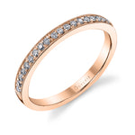 Classic Wedding Band with Milgrain Accents