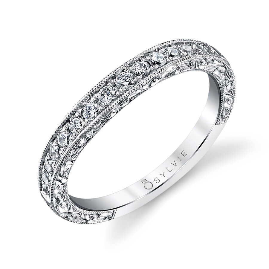 Hand-Engraved Vintage Wedding Band