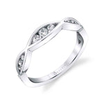 Modern Spiral Wedding Band