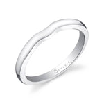 Shiny Shank Wedding Band
