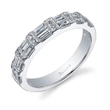 Modern Baguette Wedding Band