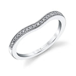Curved Vintage Wedding Band