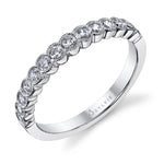 Bezel Diamond Wedding Band