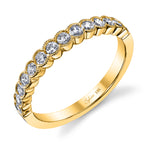 Bezel Diamond Wedding Band