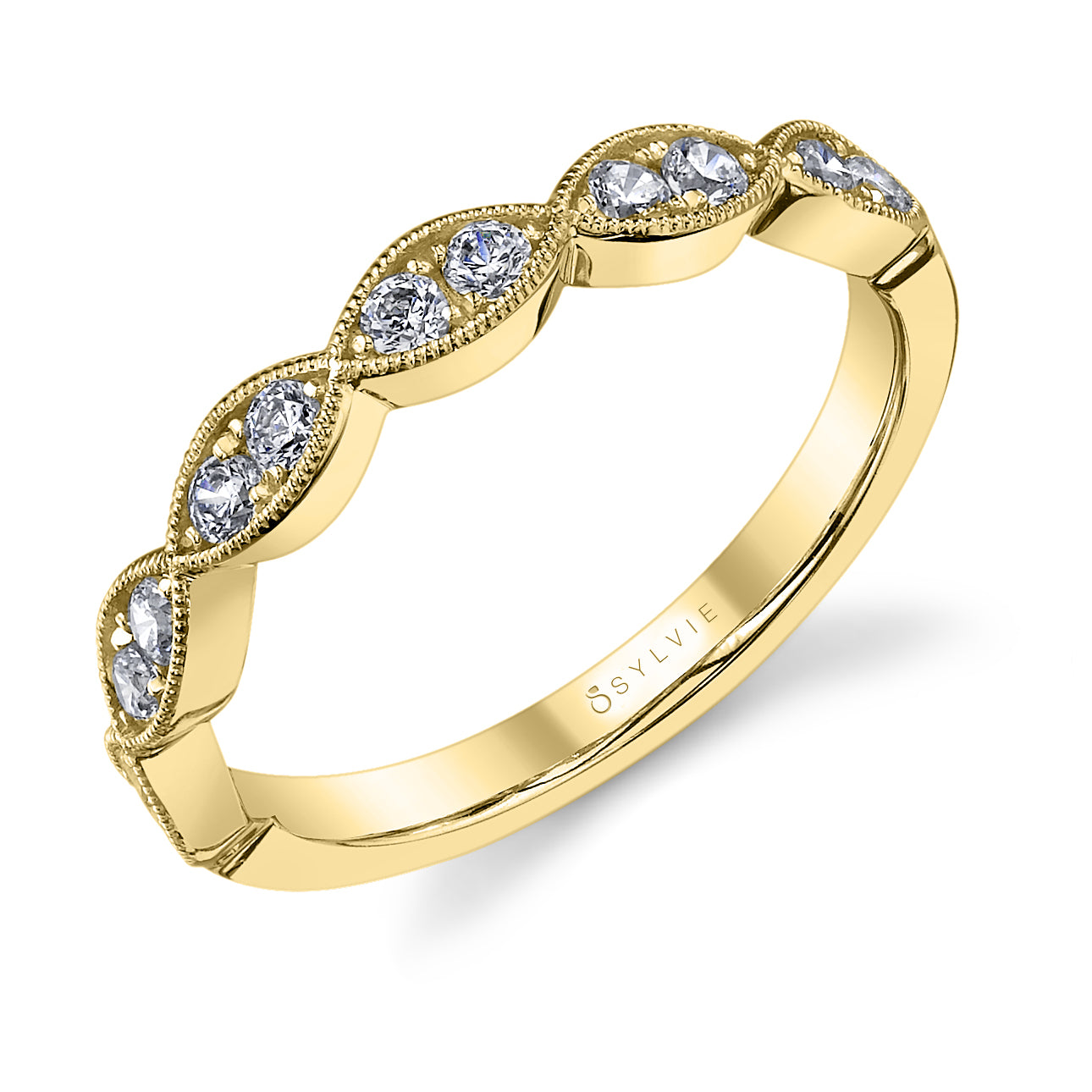 Vintage Marquise Shaped Wedding Band