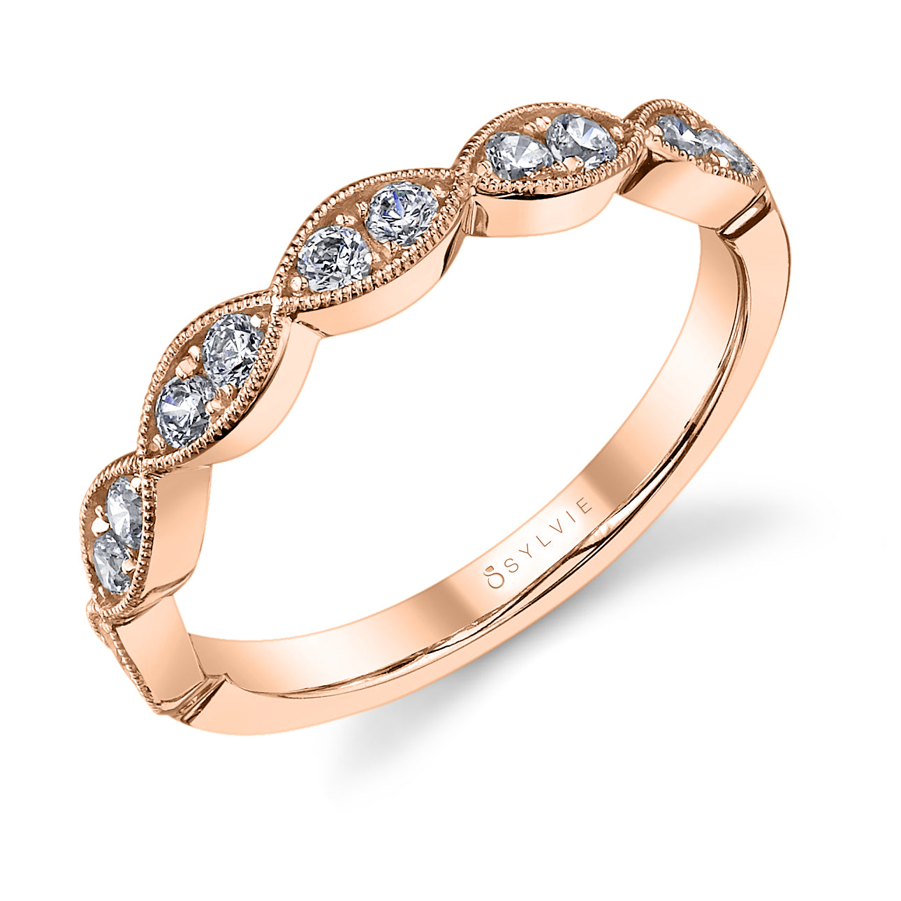 Vintage Marquise Shaped Wedding Band