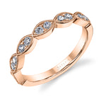 Vintage Marquise Shaped Wedding Band