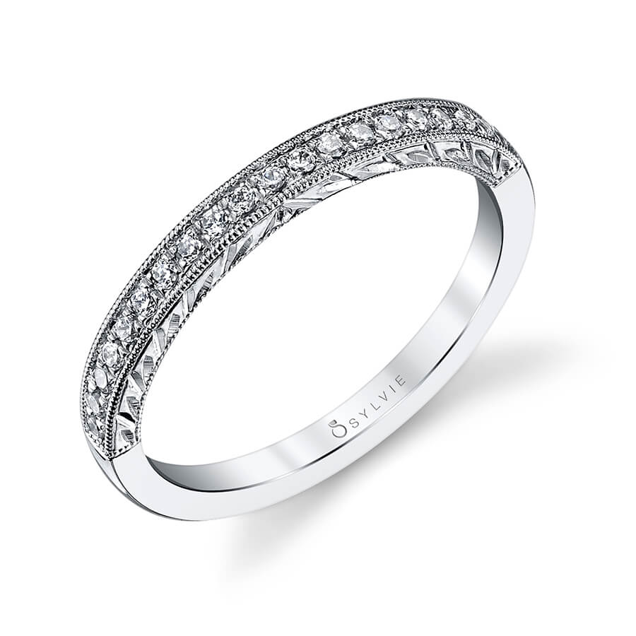 Hand Engraved Vintage Wedding Band