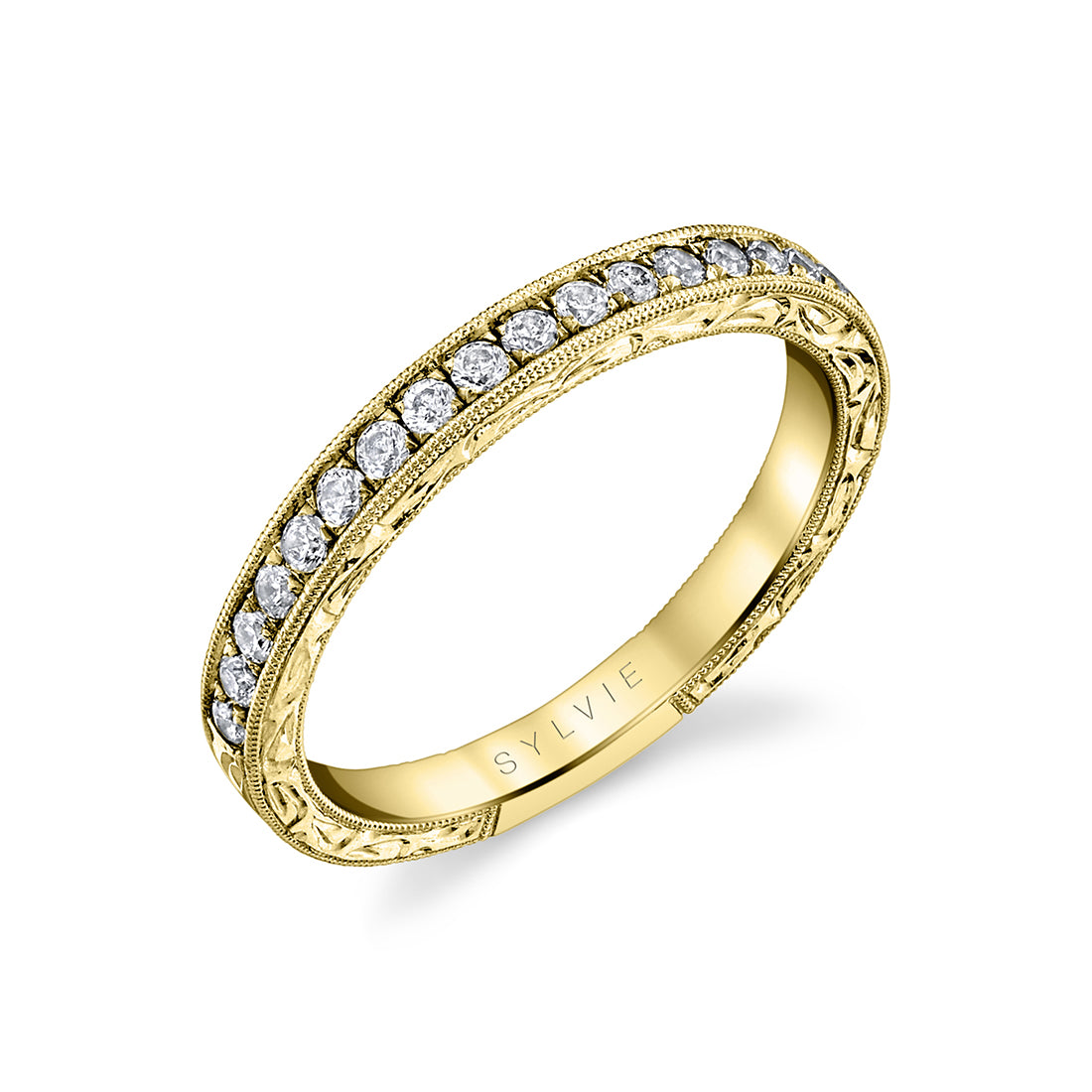 Hand Engraved Wedding Band
