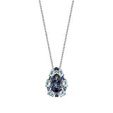 14K WHITE GOLD LONDON BLUE TOPAZ, BLUE TOPAZ, SAPP