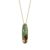 14K STRAWBERRY GOLD DIAMOND AQUAPRASE CANDY PENDAN
