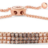 14K STRAWBERRY GOLD DIAMOND  BOLOBRACLT