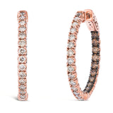 14K STRAWBERRY GOLD DIAMOND  EARRINGS