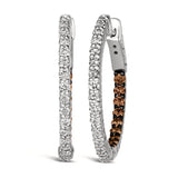14K WHITE GOLD DIAMOND  EARRINGS