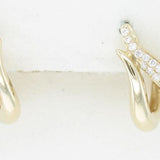 14K YELLOW GOLD DIAMOND  EARRINGS