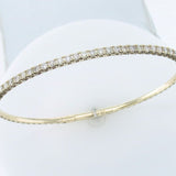 14K YELLOW GOLD DIAMOND  BANGLE