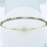 14K YELLOW GOLD DIAMOND  BANGLE