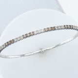 14K WHITE GOLD DIAMOND  BANGLE