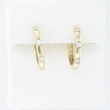 14K YELLOW GOLD DIAMOND  EARRINGS