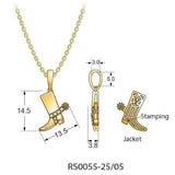 14K YELLOW GOLD DIAMOND  PENDANT