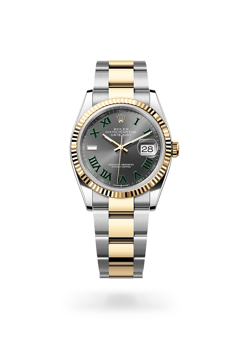 Rolex Datejust 36 in Oyster, 36 mm, Oystersteel and yellow gold