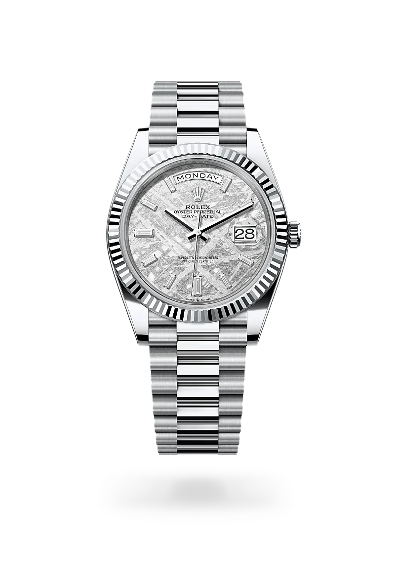 Rolex Day-Date 40 in Oyster, 40 mm, platinum