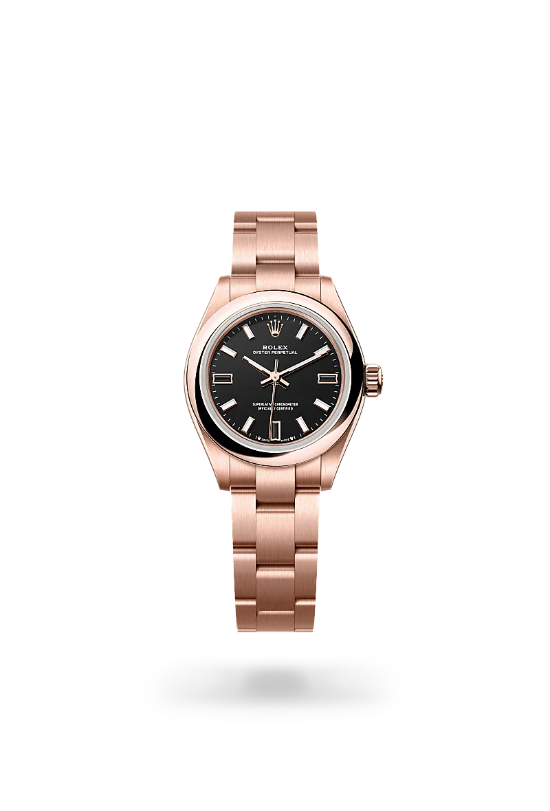 Rolex Oyster Perpetual 28 in Oyster, 28 mm, Everose gold
