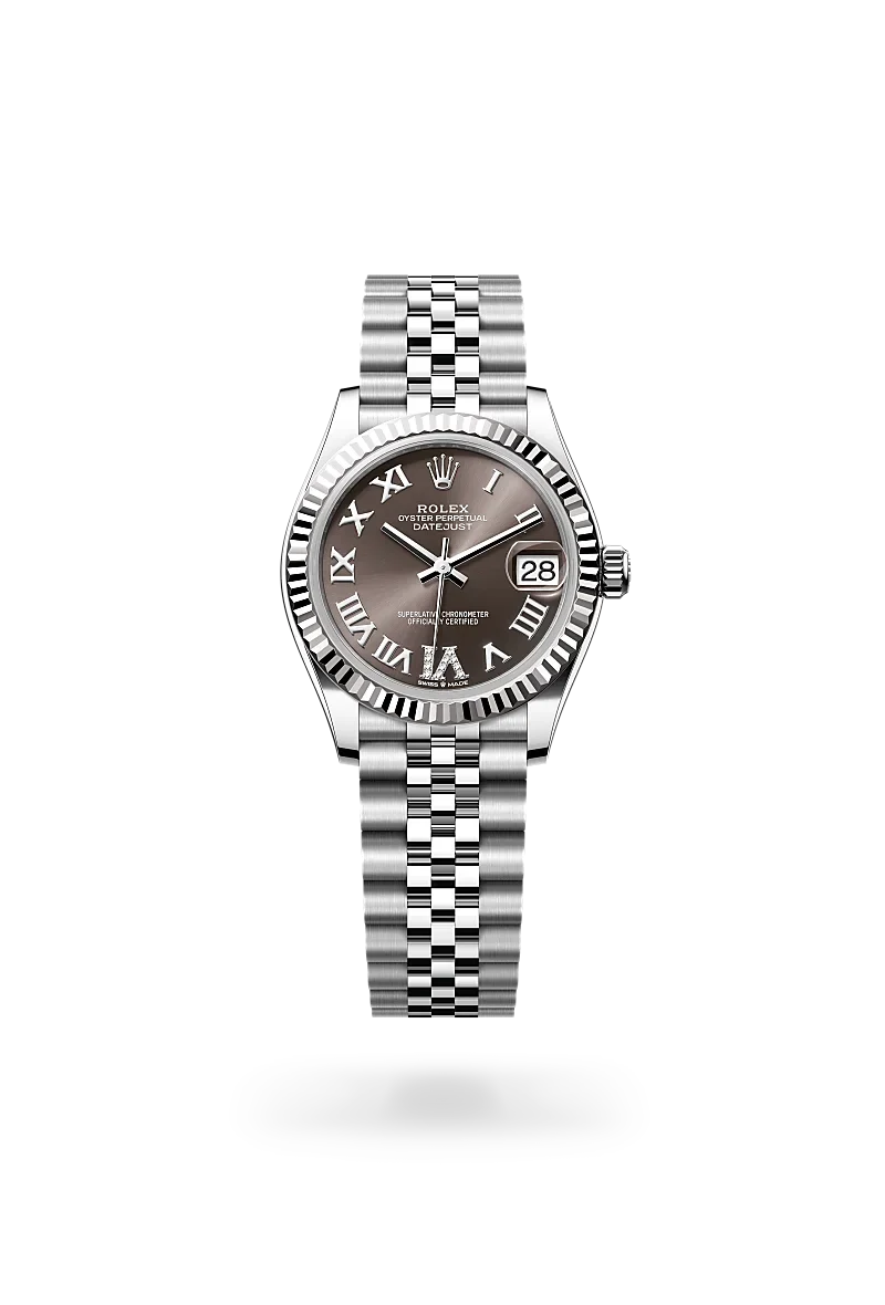 Rolex Datejust 31 in Oyster, 31 mm, Oystersteel and white gold