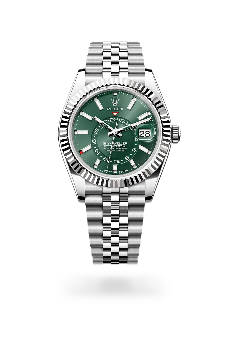 Rolex Sky-Dweller in Oyster, 42 mm, Oystersteel and white gold