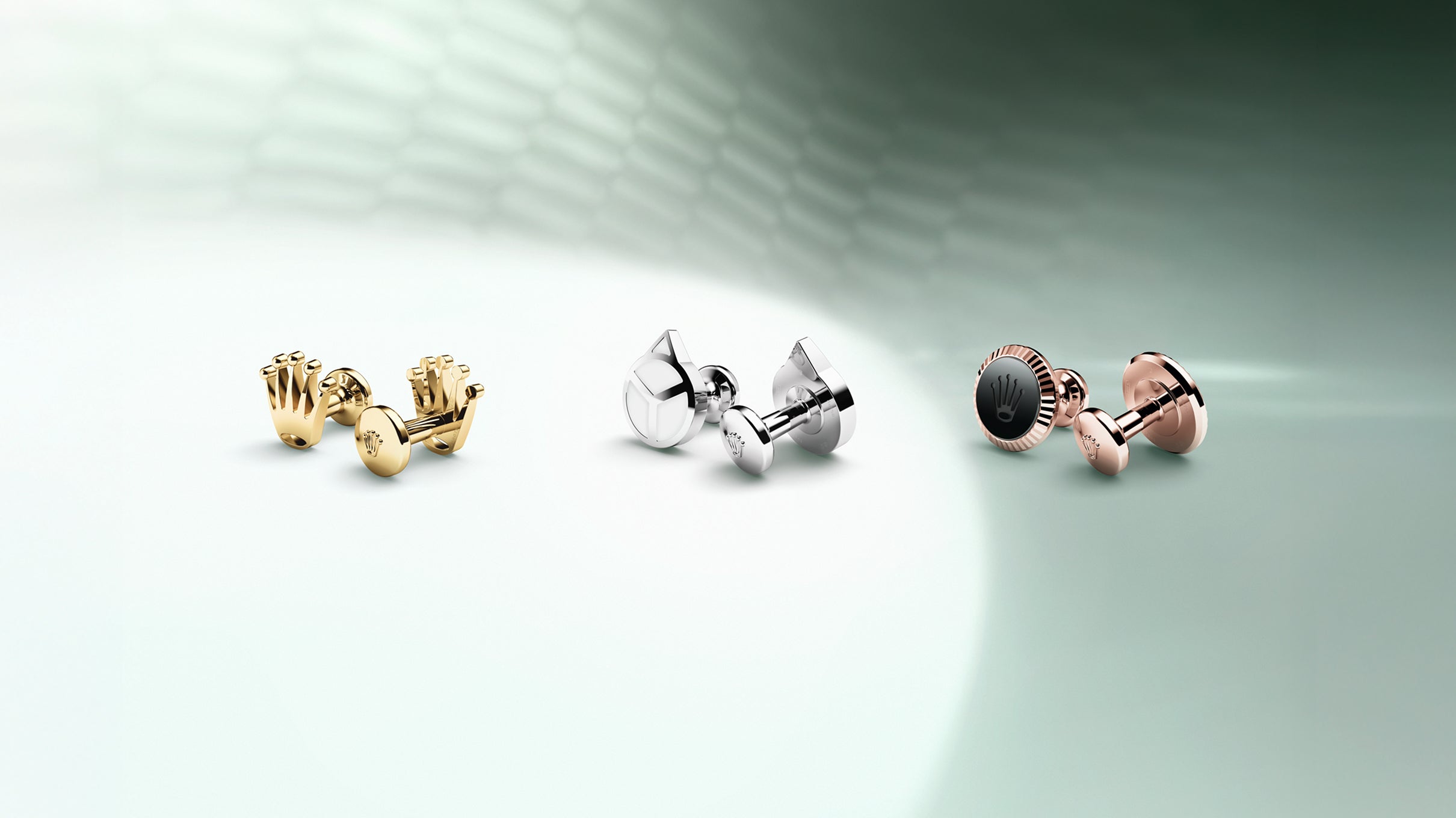 Rolex Accessories displayed in a row