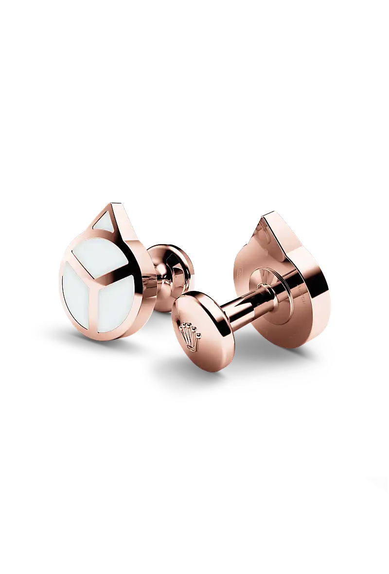 Rolex  Cufflinks in Everose gold and luminescent material