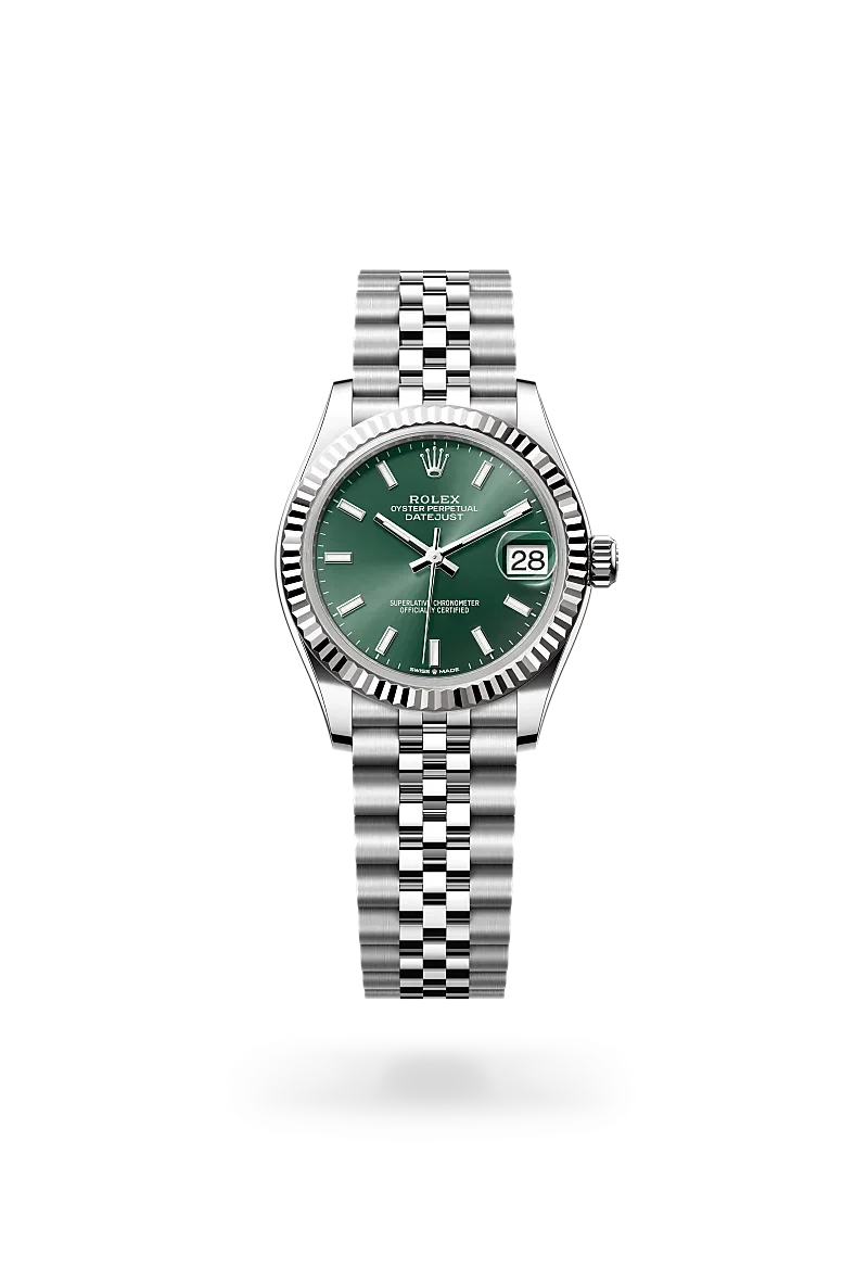 Rolex  Datejust 31 in Oyster, 31 mm, Oystersteel and white gold