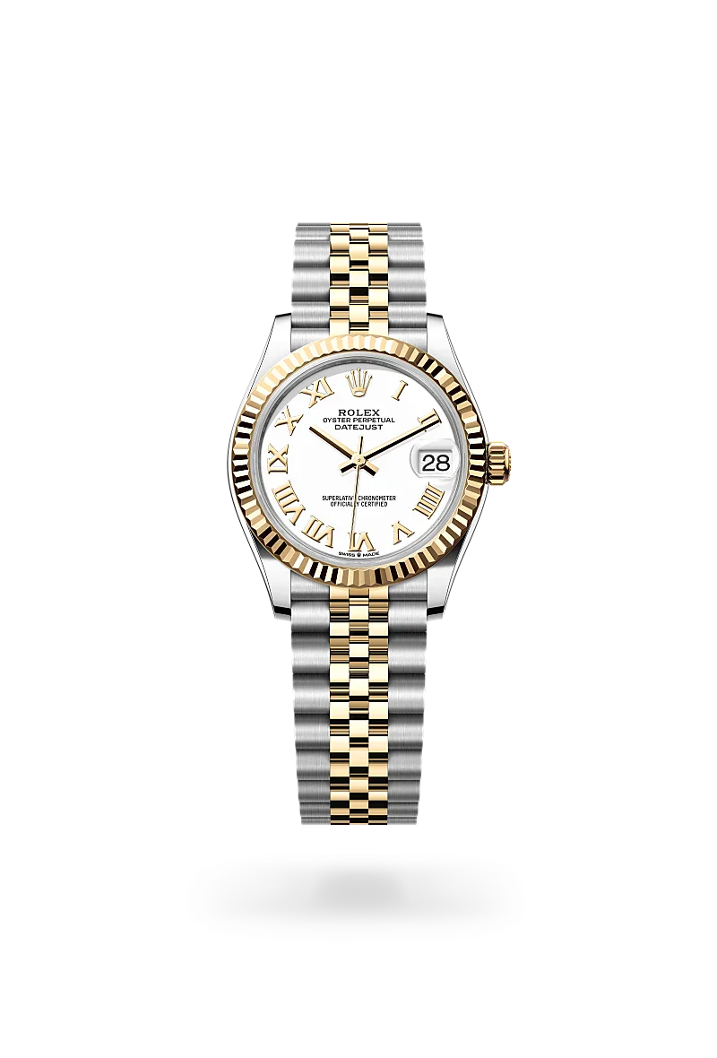 Rolex  Datejust 31 in Oyster, 31 mm, Oystersteel and yellow gold