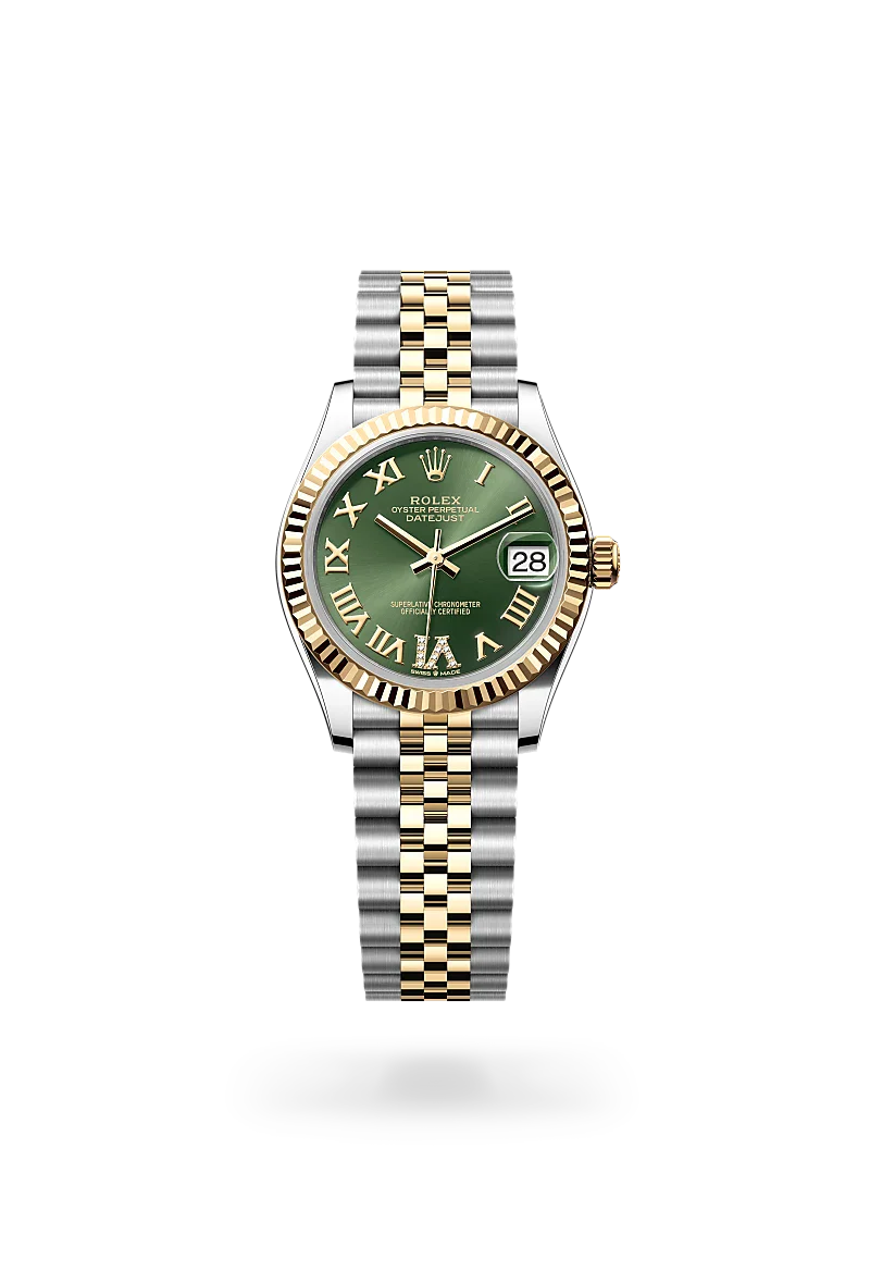 Rolex  Datejust 31 in Oyster, 31 mm, Oystersteel and yellow gold