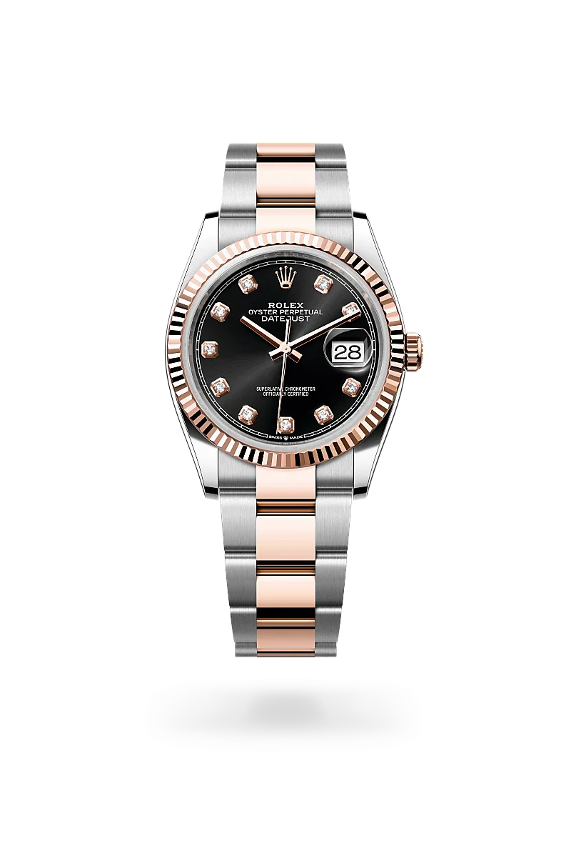 Rolex  Datejust 36 in Oyster, 36 mm, Oystersteel and Everose gold