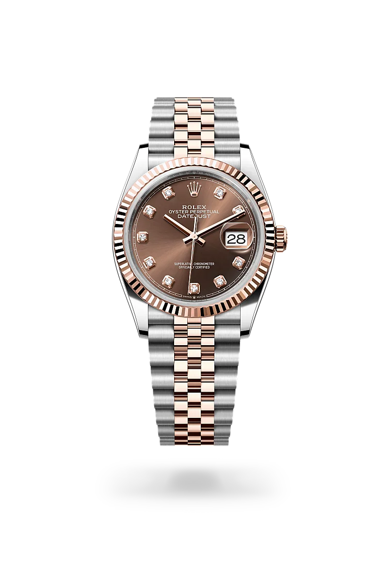 Rolex  Datejust 36 in Oyster, 36 mm, Oystersteel and Everose gold