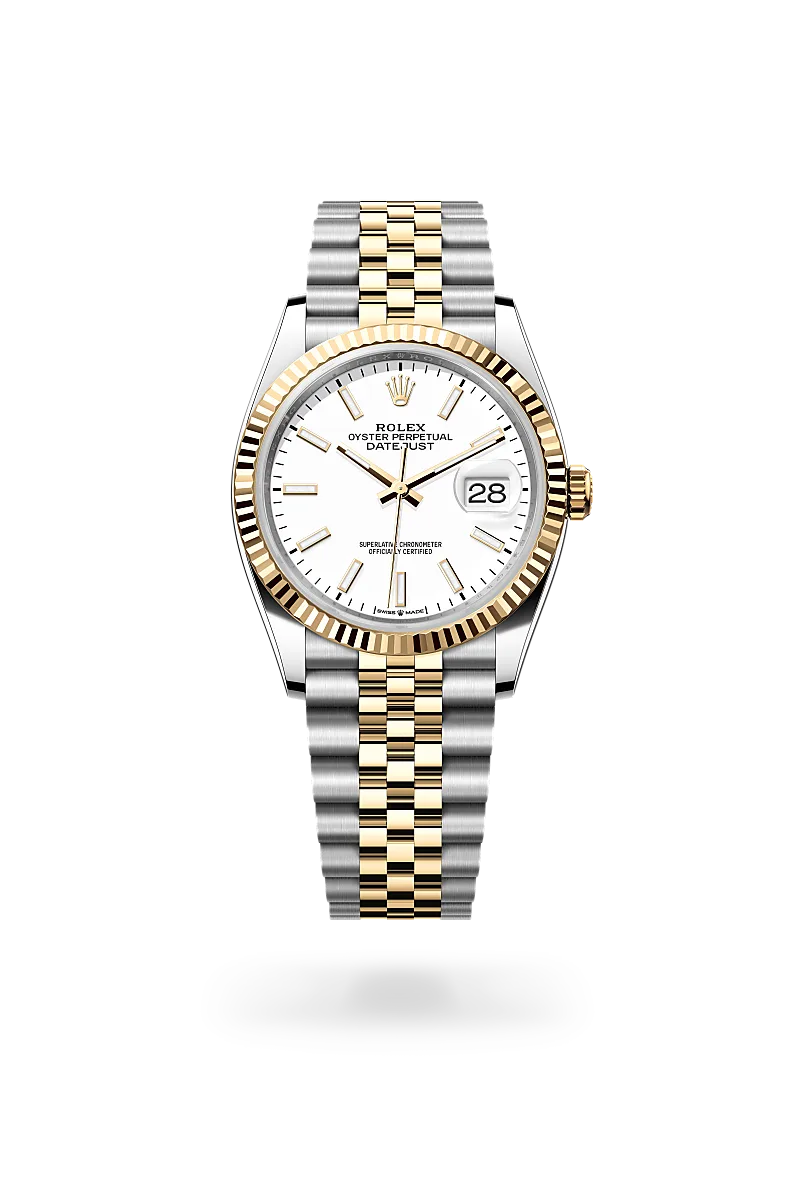 Rolex  Datejust 36 in Oyster, 36 mm, Oystersteel and yellow gold