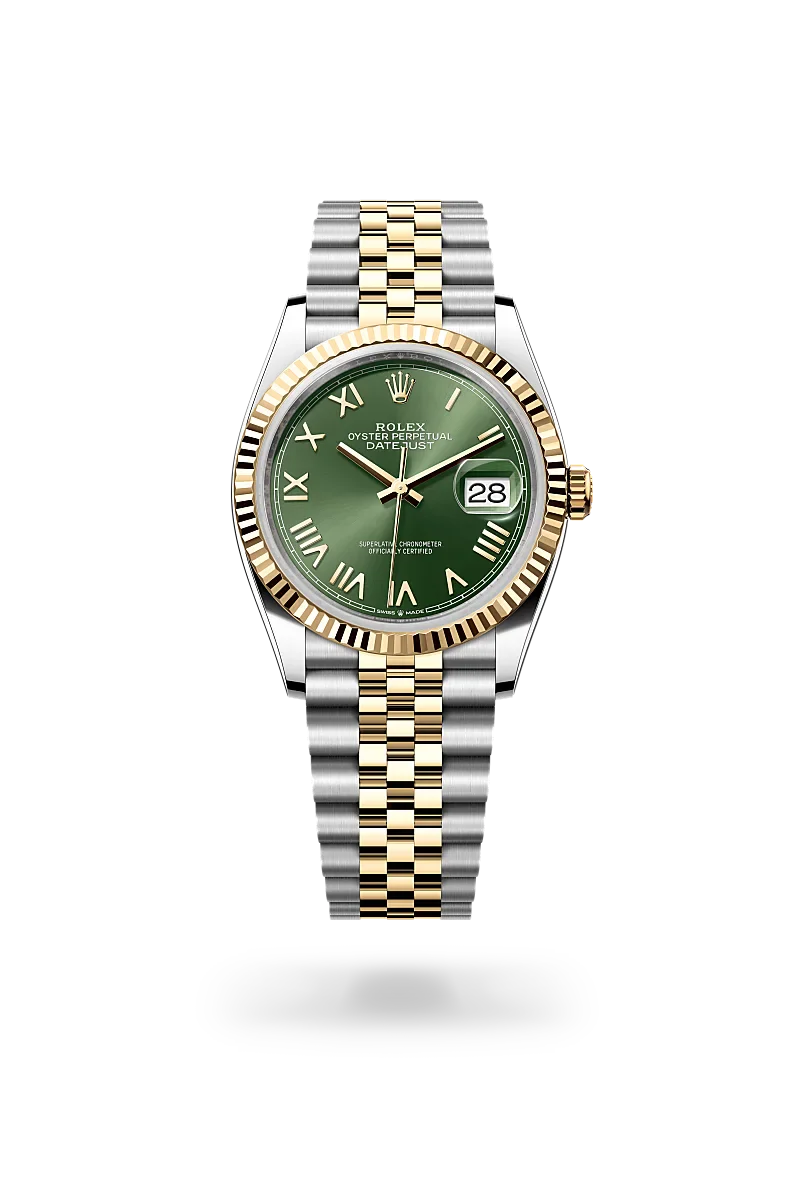 Rolex  Datejust 36 in Oyster, 36 mm, Oystersteel and yellow gold