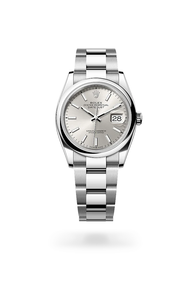 Rolex  Datejust 36 in Oyster, 36 mm, Oystersteel
